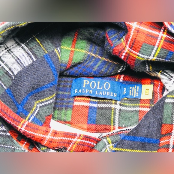 Polo Ralph Lauren Patchwork Plaid Fleece Hoodie Men’s Sz Small Pullover - Picture 12 of 13